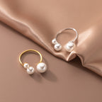 Eleganter Trio Perlenring