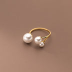 Eleganter Trio Perlenring
