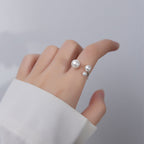 Eleganter Trio Perlenring