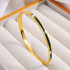 Goldenes Grünes Armband