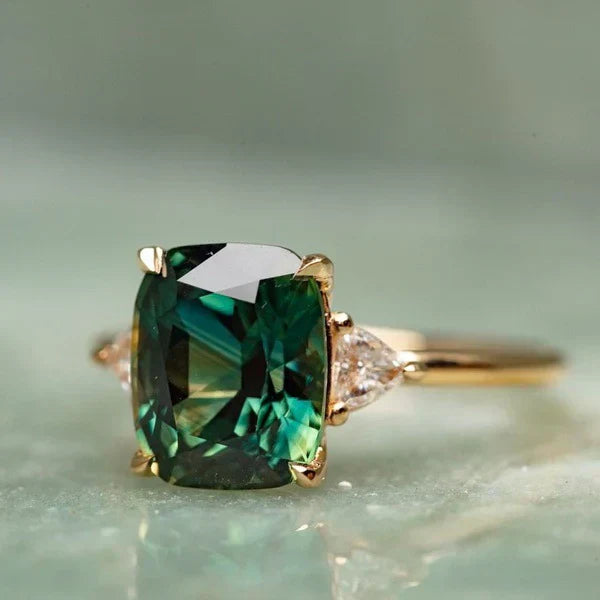 Vintage-inspirierter Edelstein Goldring