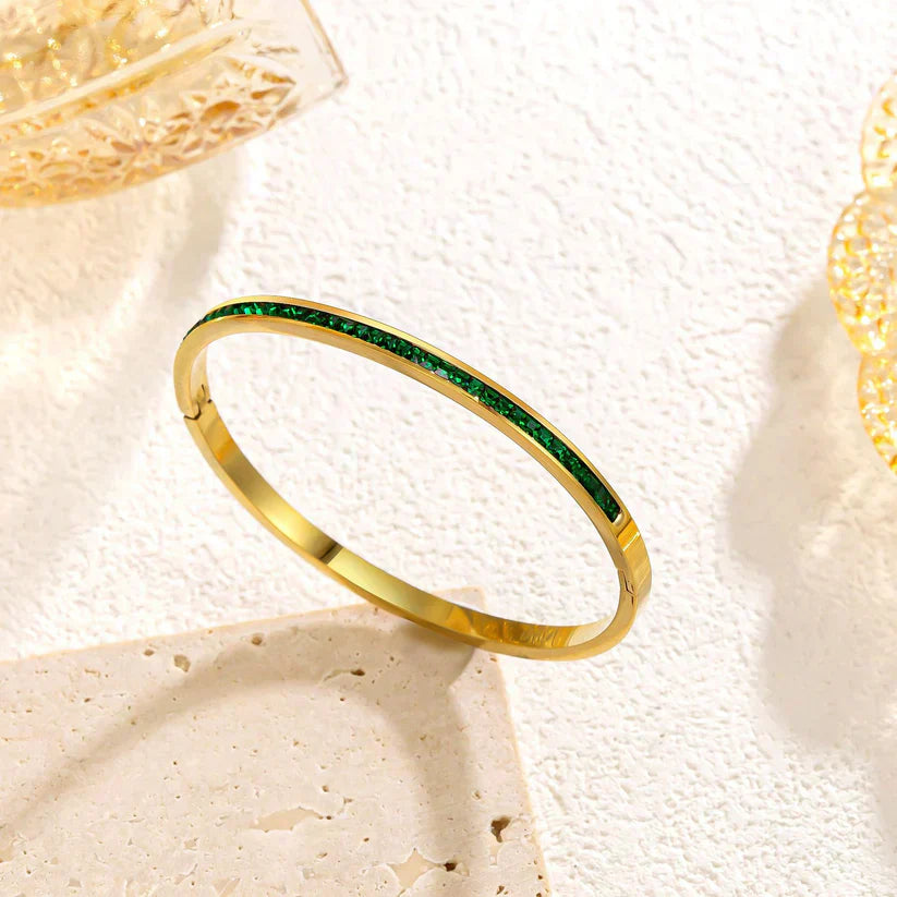 Goldenes Grünes Armband