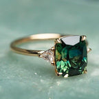 Vintage-inspirierter Edelstein Goldring