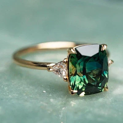Vintage-inspirierter Edelstein Goldring