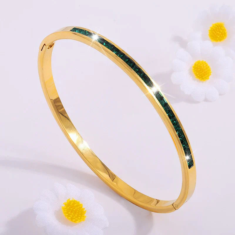 Goldenes Grünes Armband