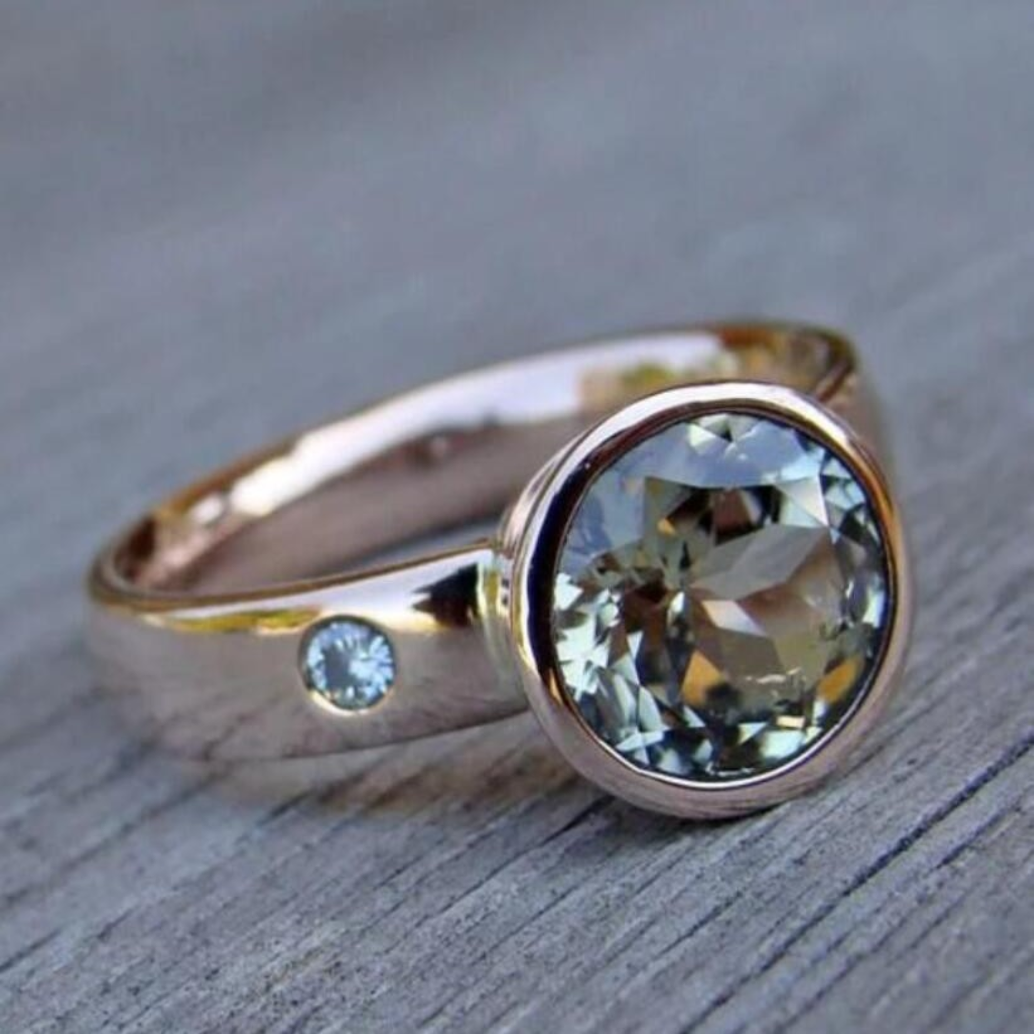 Vintage Feiner Zirkonia Geschmiedeter Ring