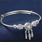 Silbernes Traumfänger Armreif Armband