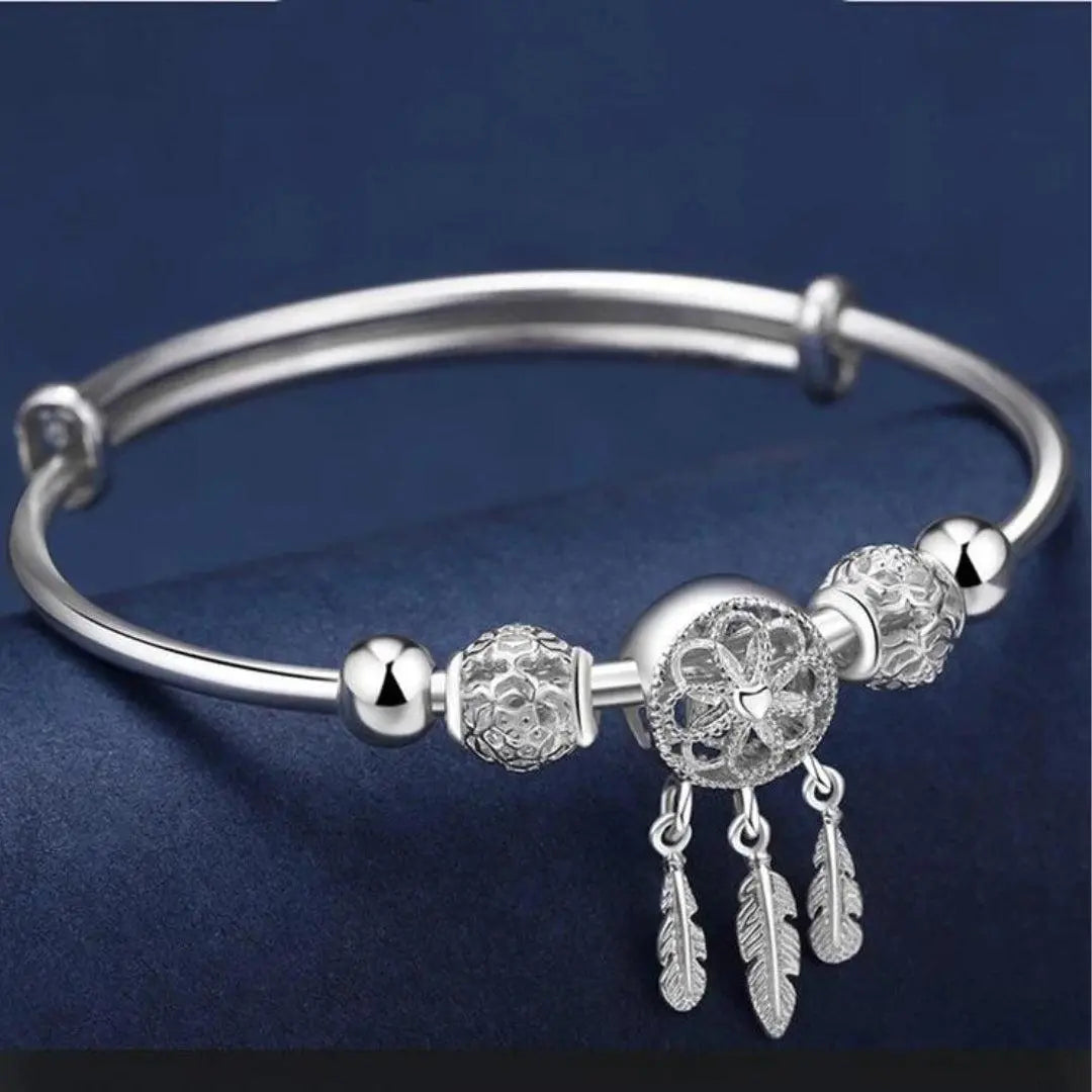 Silbernes Traumfänger Armreif Armband
