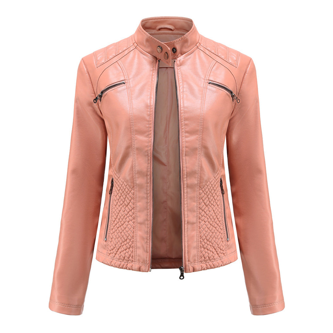 Selma | Damen Lederjacke mit Asymmetrischem Reißverschluss