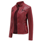 Selma | Damen Lederjacke mit Asymmetrischem Reißverschluss