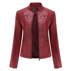 Selma | Damen Lederjacke mit Asymmetrischem Reißverschluss