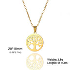 Goldene Harmonie Lebensbaum Halskette