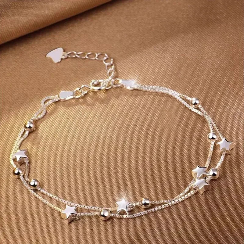 Stern Taschen Perlen Armband