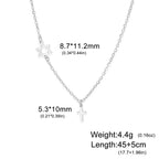 Heiliger Stern und Kreuz Anhänger Halskette