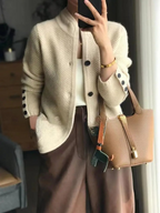 Emma | Strickjacke Damen mit Knopfleiste