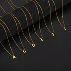 Glänzende Alphabet Anhänger Halkette
