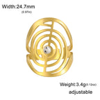 Spiralförmiger Edelstein Ring