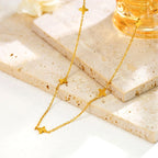 Goldene Stern Charm Halskette