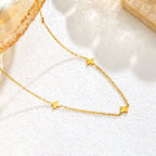 Goldene Stern Charm Halskette