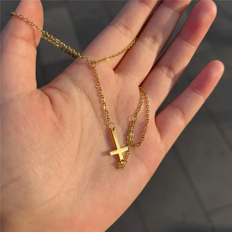 Goldenes Kreuz Handarmband