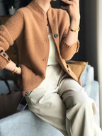 Emma | Strickjacke Damen mit Knopfleiste