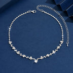 Elegante Diamant Braut Halskette