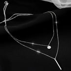 Doppellagige Sterlingsilber Halskette