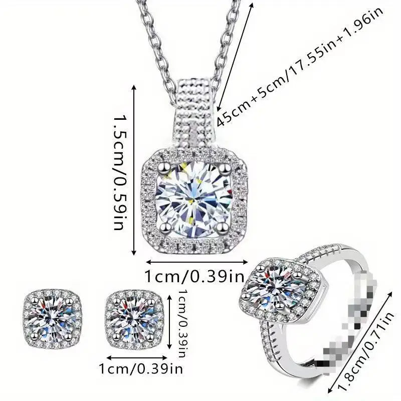 Luxuriöses Würfel Schmuck Set