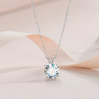 Exklusive Sterlingsilber Moissanite Diamant Halskette