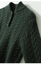 Strickpullover Damen mit Knopfleiste