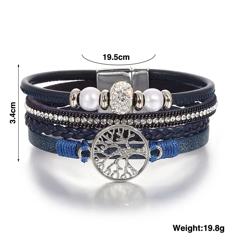 Baum des Lebens Strass Armband