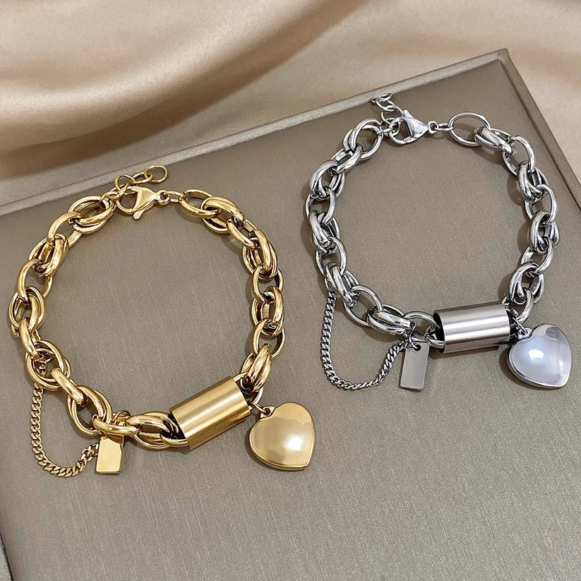 Gefestigtes Massives Armband | Gold