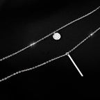 Doppellagige Sterlingsilber Halskette