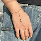 Goldenes Kreuz Handarmband