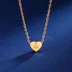 Zeitloses Herz Initialen Choker Halskette
