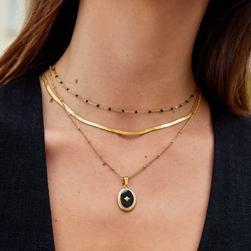 Schlangen Kette Gold Halskette