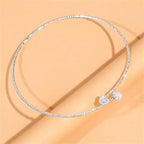 Kristall Herz Choker Halskette