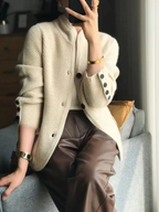Emma | Strickjacke Damen mit Knopfleiste