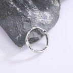 Zeitloser Sterlingsilber Gedrehter Draht Ring