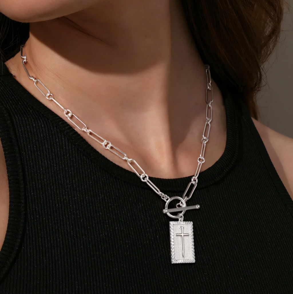 Einzigartige Elegante Kreuz Halskette