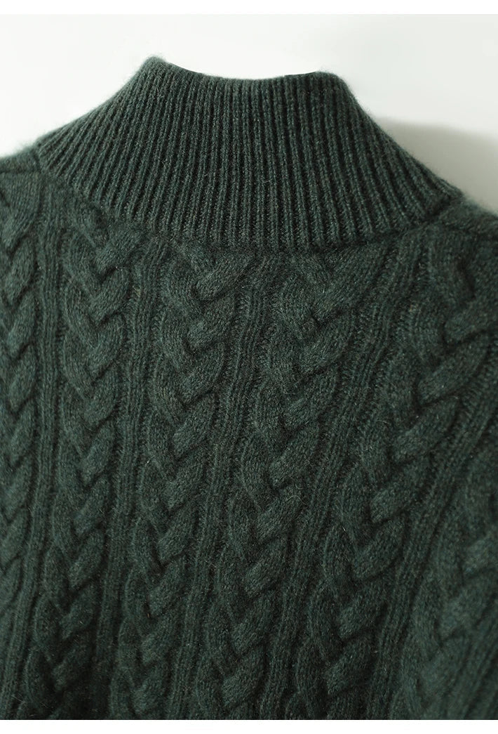 Strickpullover Damen mit Knopfleiste