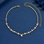 Elegante Diamant Braut Halskette