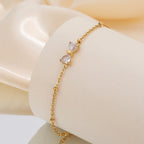 Elegantes Funkelndes Kristall Anhängerarmband