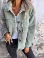 Selvano | Damen Kurze Jacke mit Revers