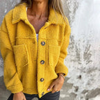 Selvano | Damen Kurze Jacke mit Revers