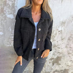 Selvano | Damen Kurze Jacke mit Revers