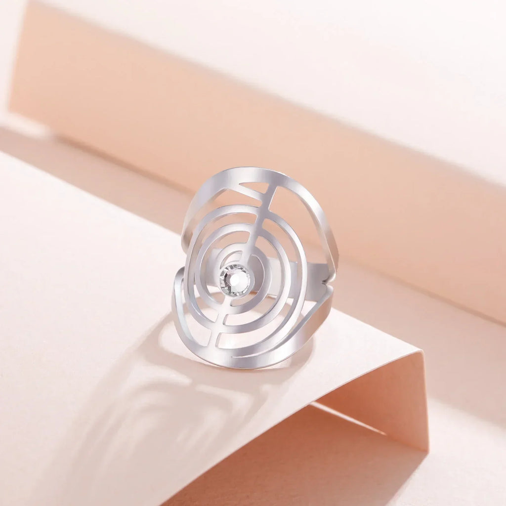 Spiralförmiger Edelstein Ring