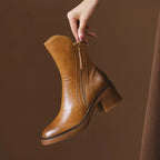 Stiefeletten Damen mit Reißverschluss und Absatz