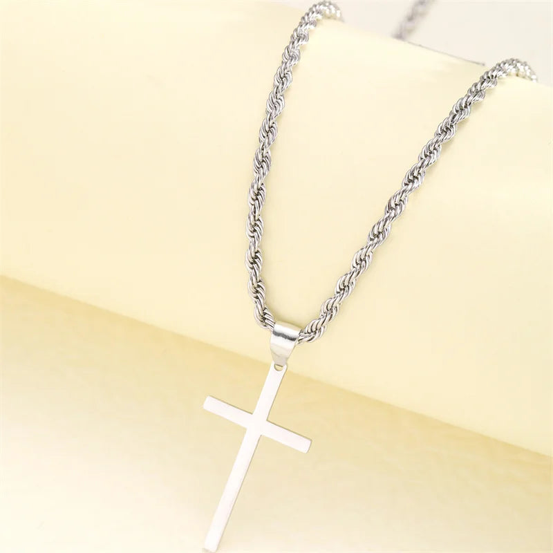 Unisex Goldene Kreuz Halskette