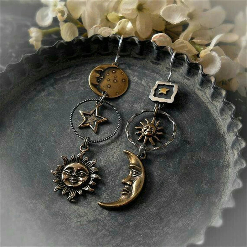 Schicke Gold und Silber Perlen Ohrringe